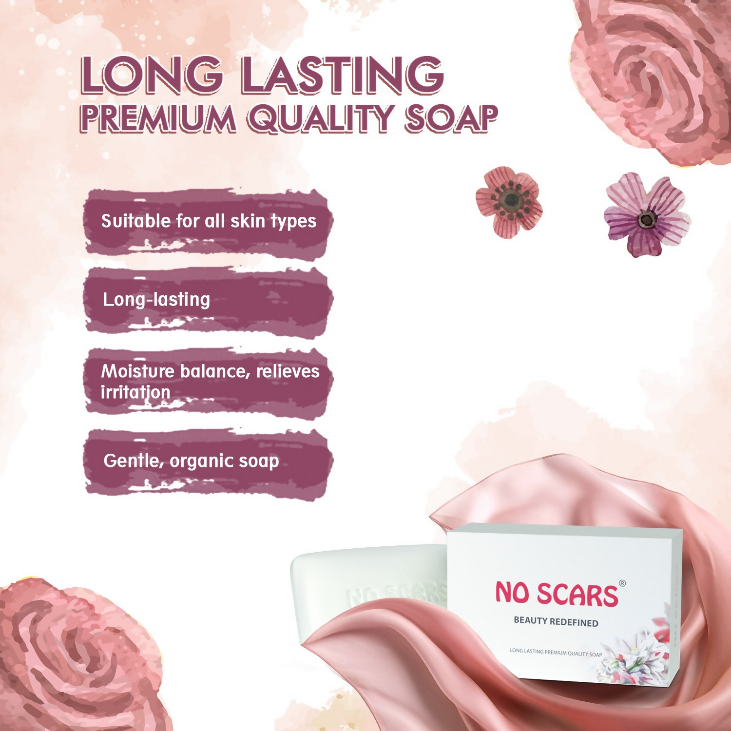 Torque's No Scars Premium Bathing Bar For Clean And Moisturized Skin | Grocsy