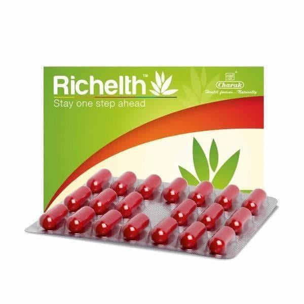 Charak Pharma Richelth Capsules | Grocsy