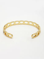 NVR Men's Gold-Polished Metal Cuff Bracelet