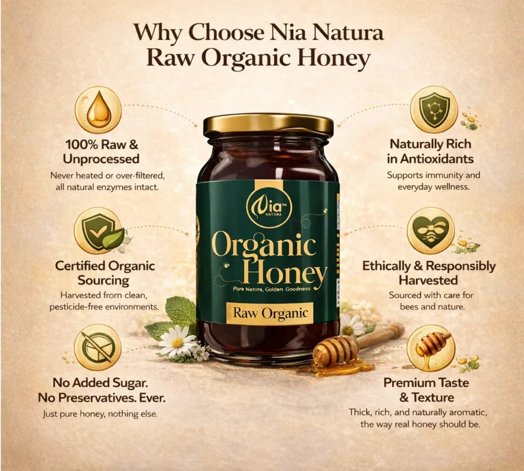 Nia Natura Organic Raw Organic Honey | Grocsy