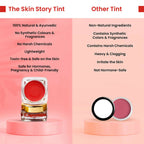 The Skin Story 100% Natural Lip Cheek Eye Tint Nourishing Ayurvedic Safe For Hormones - Romantic Red | Grocsy