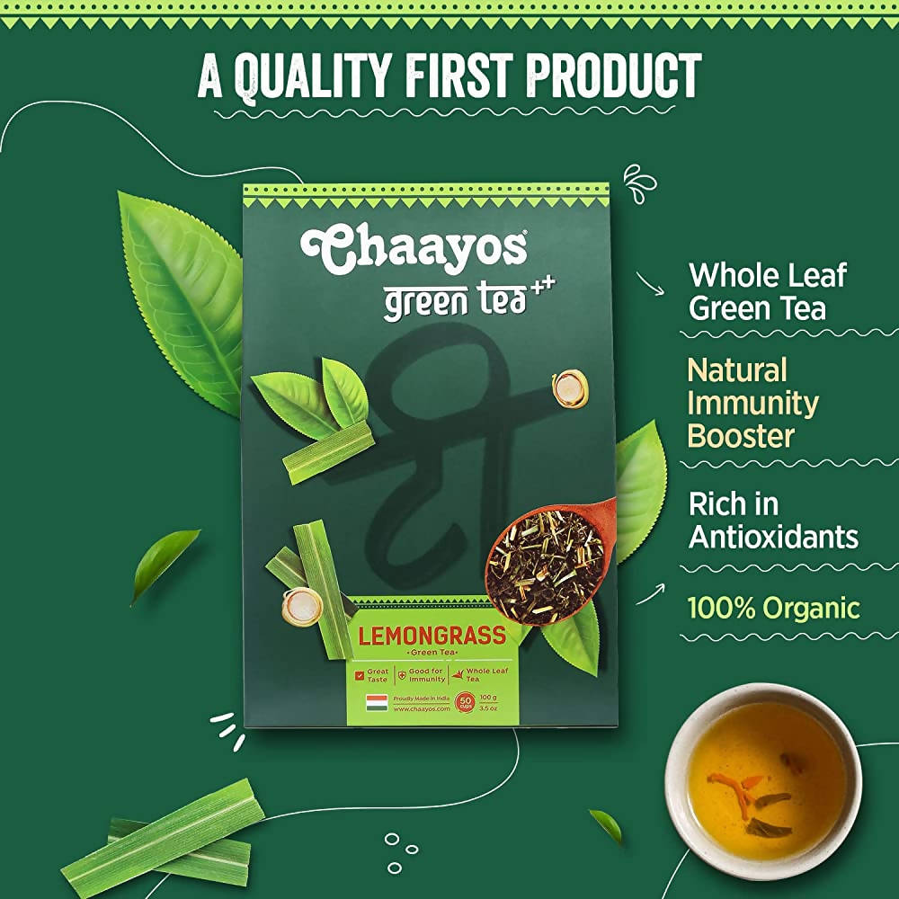Chaayos Lemongrass Green Tea | Grocsy