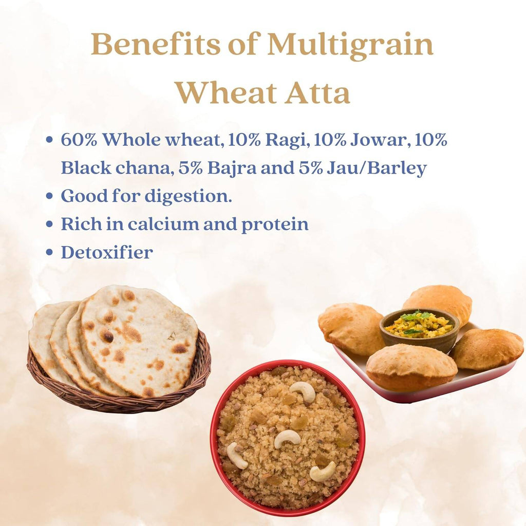 Earthen Story Certified Organic Multigrain Flour - Swadesiicart