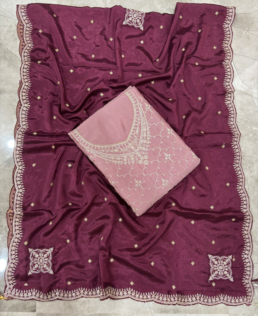 KC Designer Pink 3 Piece Salwar Suit For Women Indian Wear | Grocsy