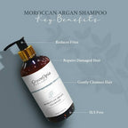 GreenOpia Naturals Moroccan Argan Oil Hair Shampoo | Grocsy