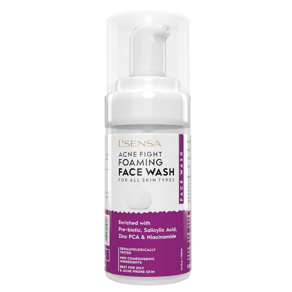 L'Sensa Foaming Face Wash For Acne And Pimples For All Skin Type | Grocsy