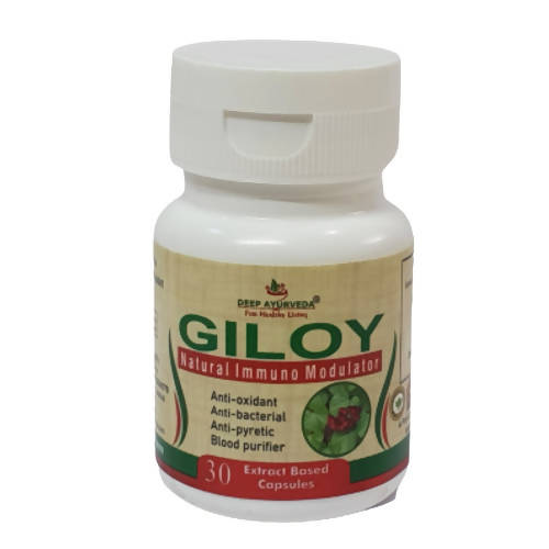 Deep Ayurveda Giloy 500mg Veg Capsules | Grocsy