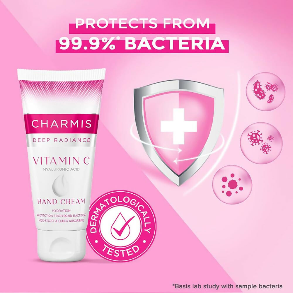 Charmis Deep Radiance Vitamin C Cream for Hands with Hyaluronic Acid | Grocsy