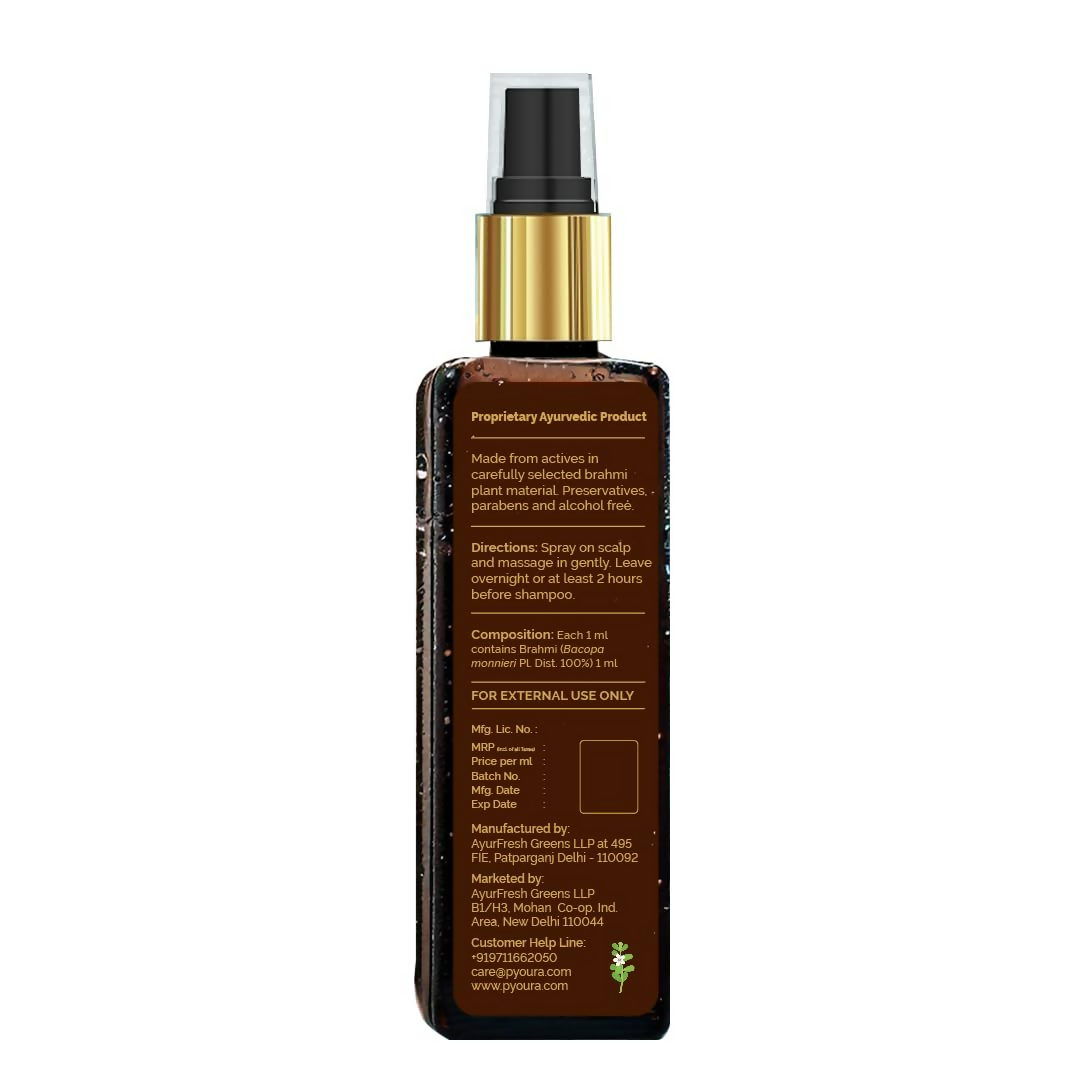 Pyoura Brahmi Non-Oily Hair Spray Serum Mist Natural Conditioner | Grocsy