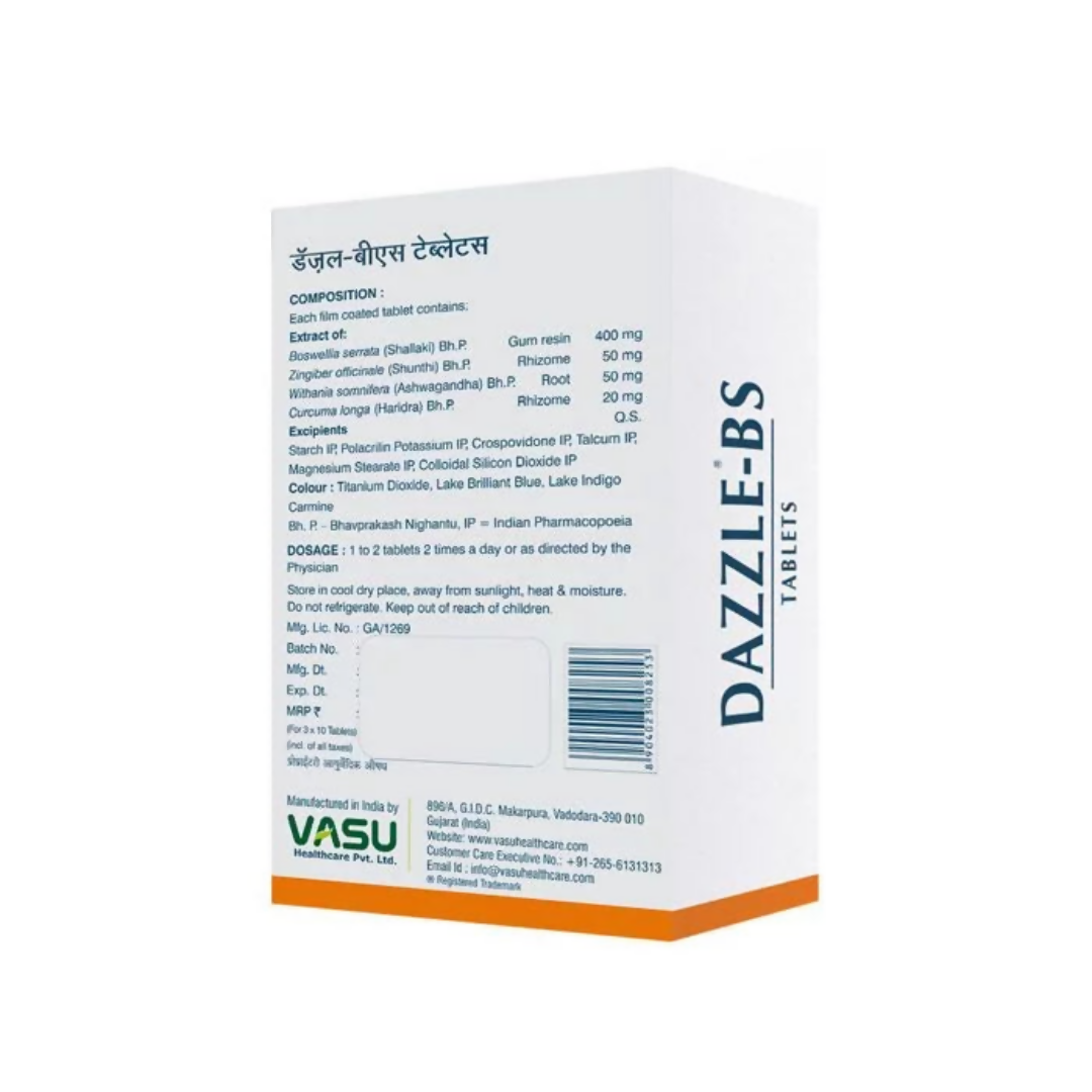 Vasu Healthcare Dazzle Bs Tablets | Grocsy