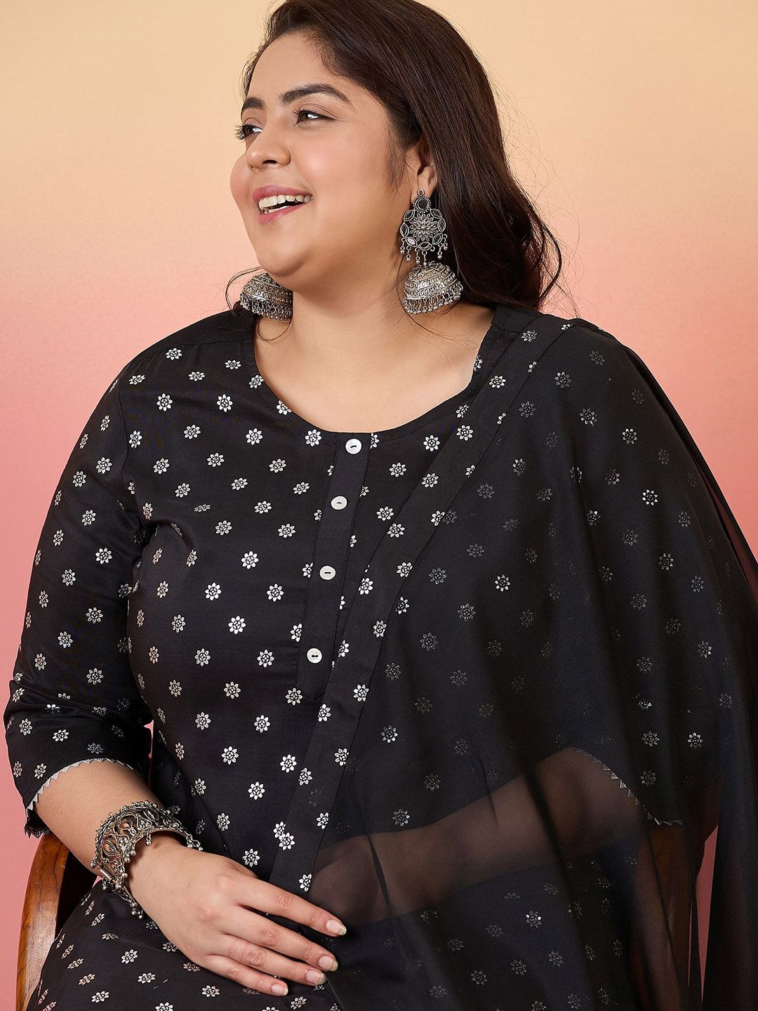 Sztori Women Floral Printed Regular Kurta with Trousers & With Dupatta | Grocsy