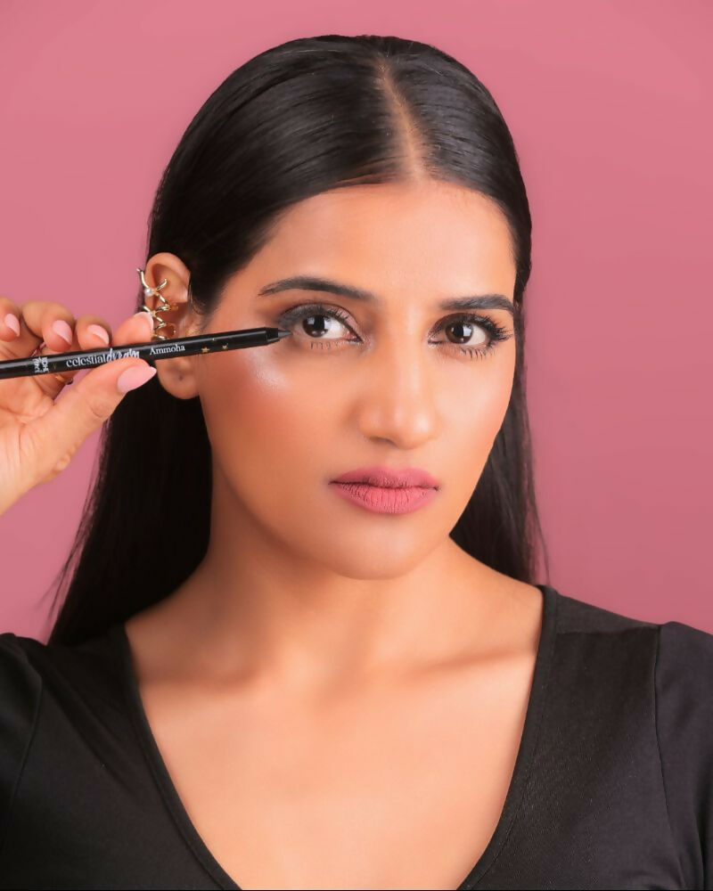 Ammoha Cosmetics Black waterproof Kohl Pencil | Grocsy