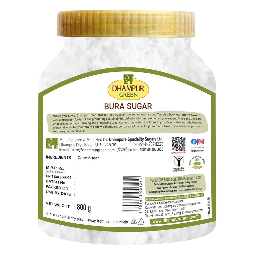 Dhampur Green Bura Sugar | Grocsy