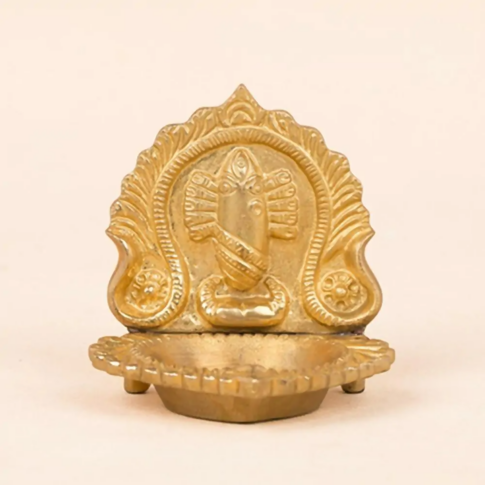 Isha Life Linga Bhairavi Brass Lamp | Grocsy