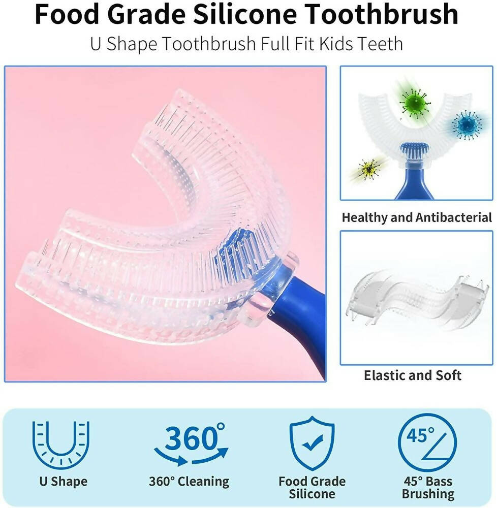 Tekme U Shaped Toothbrush For Kids | Grocsy