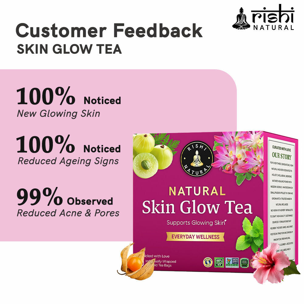Rishi Natural Skin Glow Tea | Grocsy