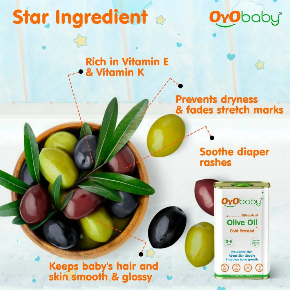 Oyo Baby Natural Olive Oil - Cold Pressed | Grocsy