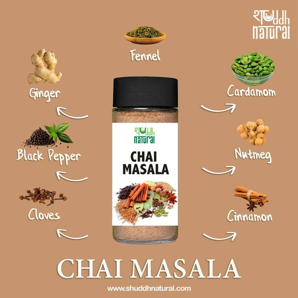 Shuddh Natural Premium Chai Masala | Grocsy