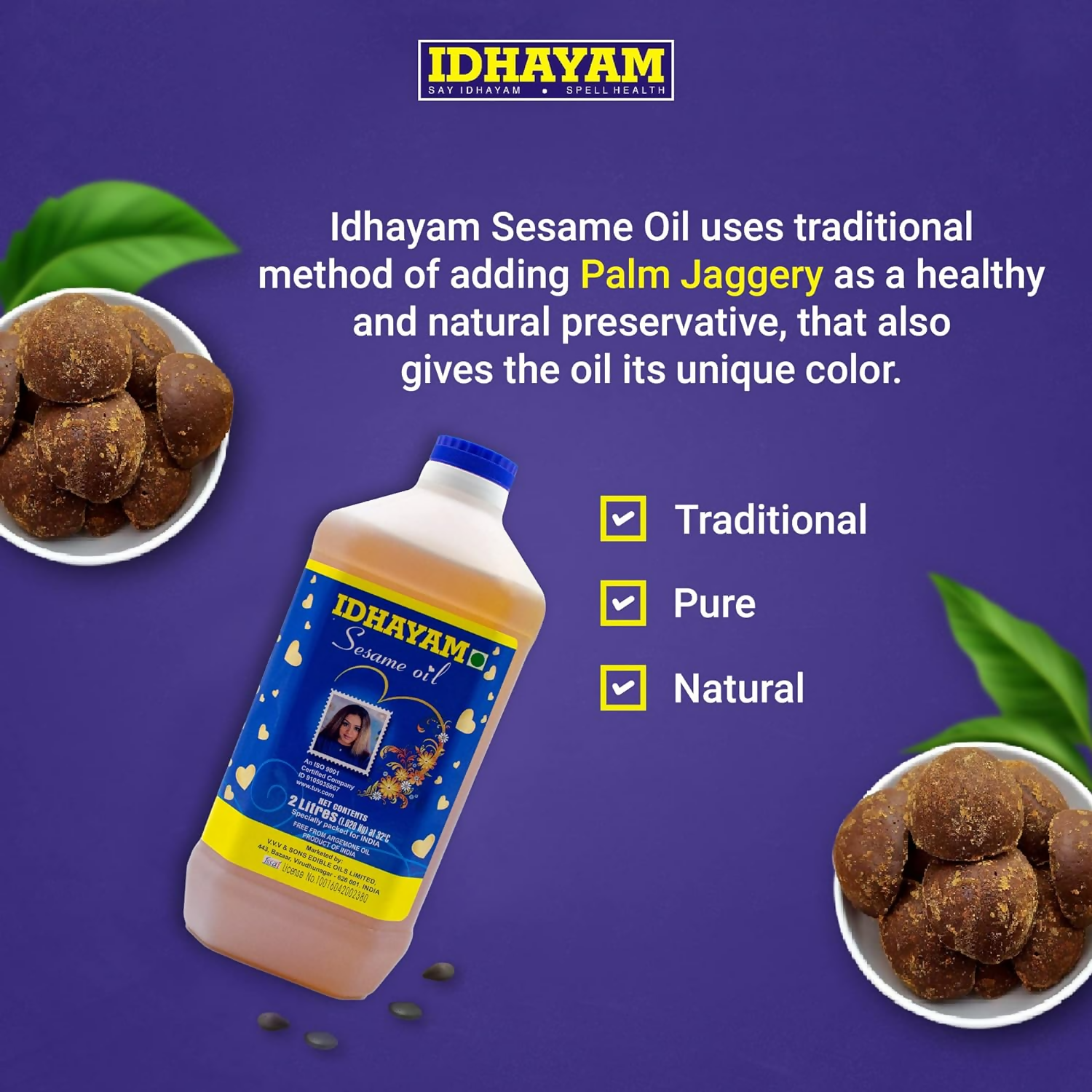 Idhayam Sesame Oil | Grocsy