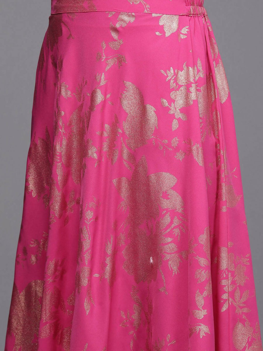Ahalyaa Women's Traditional Wear Co-ods - Pink | Grocsy