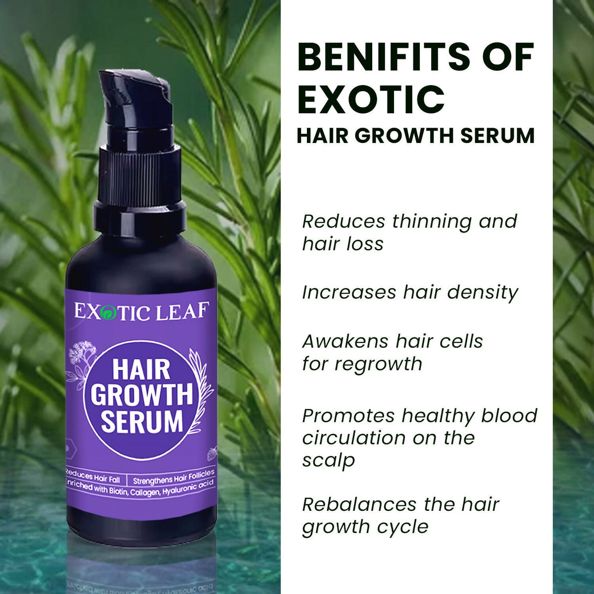 Exotic Leaf Hair Serum | Grocsy