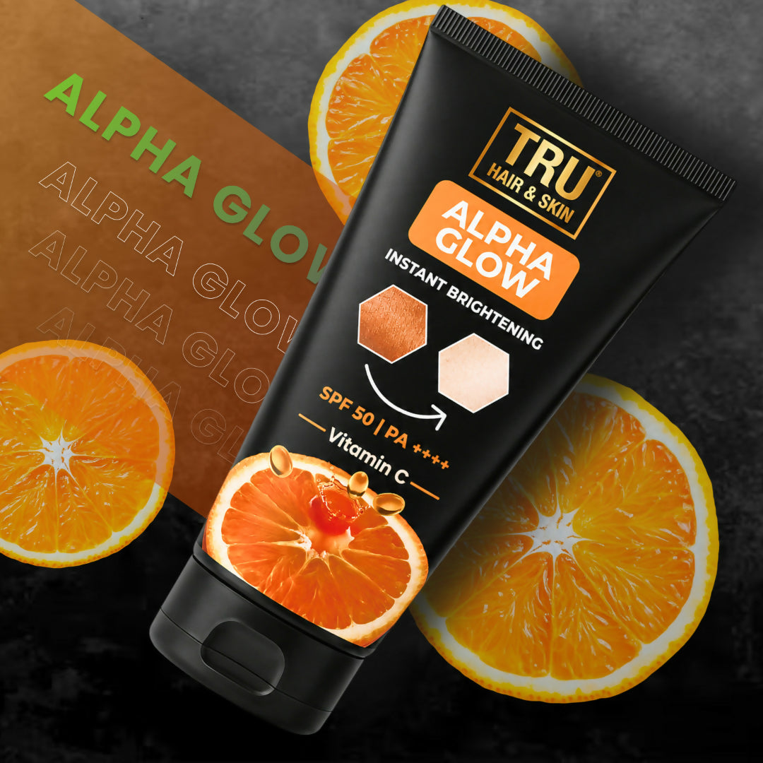 Tru Hair & Skin Alpha Glow Instant Brightening Spf 50 Pa+++ | Grocsy