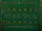 Red and Green Bandhani Uppada Silk Handloom Saree with Nilambari Buta Design - Global Threads | Grocsy