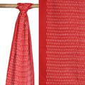 Red Pochampally Ikat Cotton Handloom Stole with Arrowhead Design - Global Threads | Grocsy