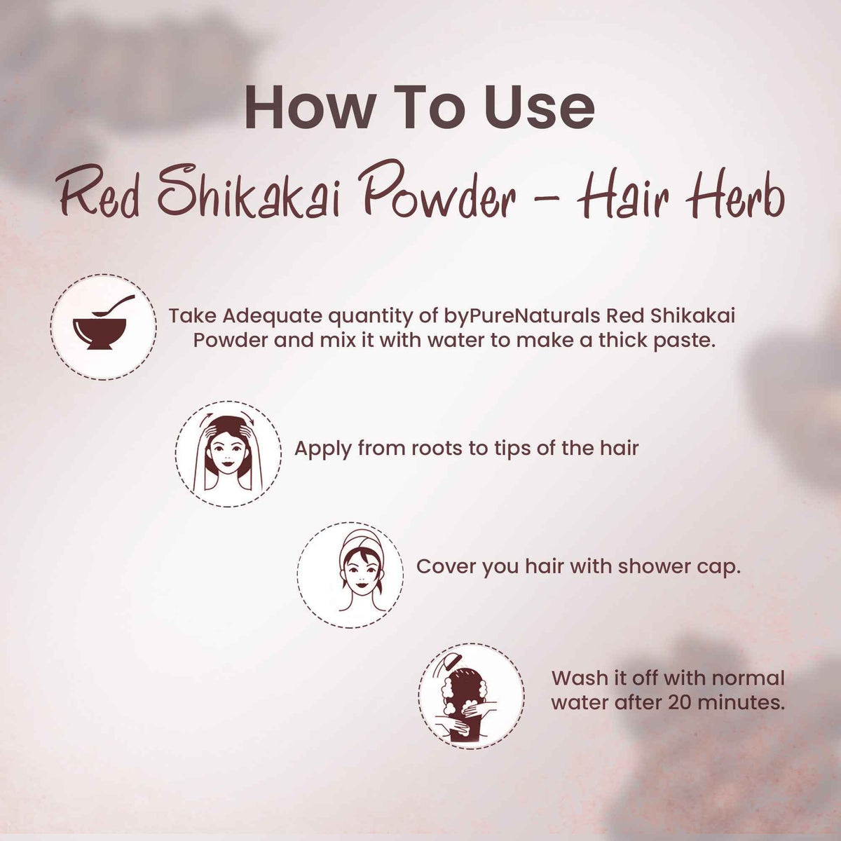 byPureNaturals Organic Red Shikakai Powder | Grocsy