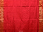 Red Uppada Silk Handloom Saree with All Over Floral Design - Global Threads | Grocsy