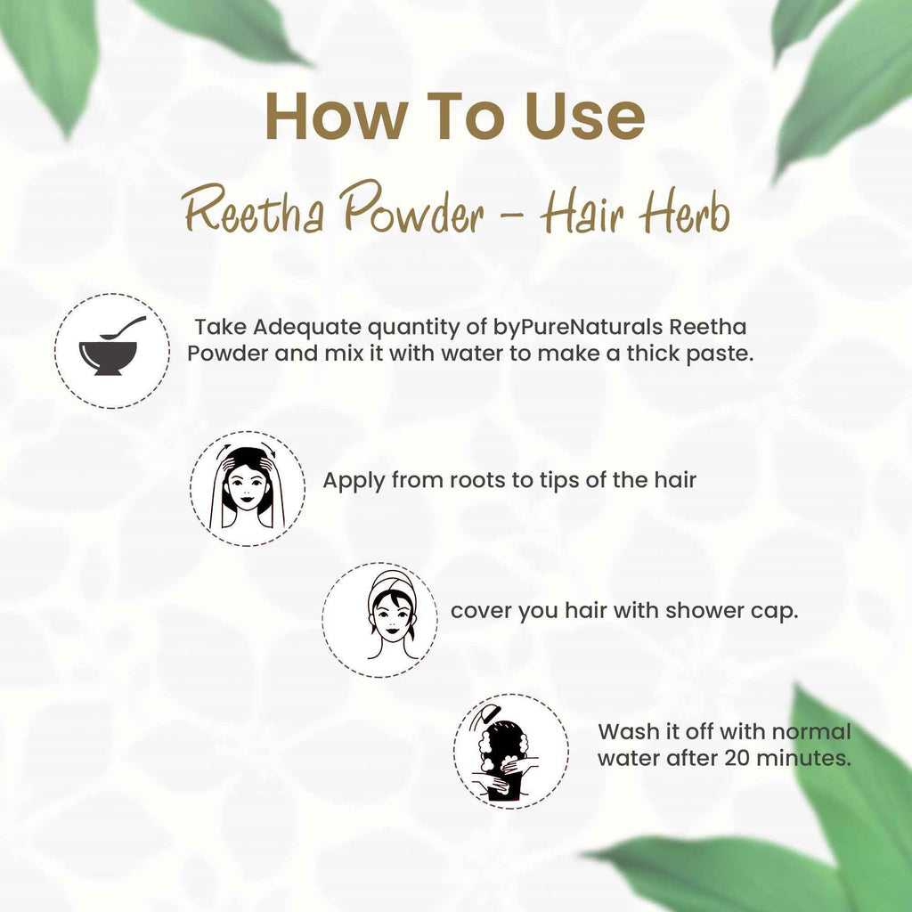 byPureNaturals Organic Reetha Powder | Grocsy