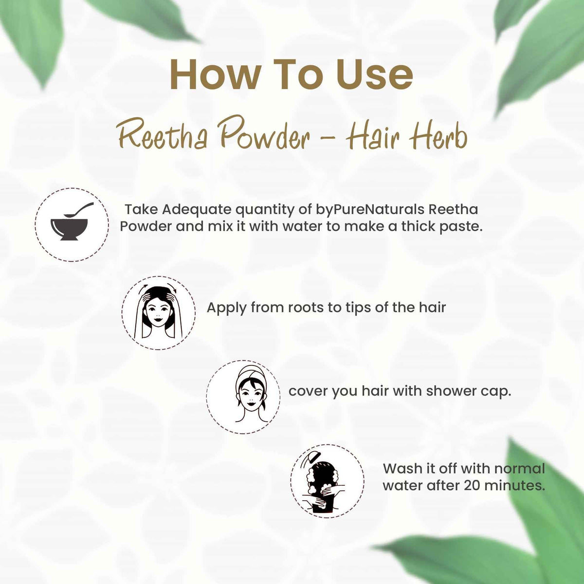 byPureNaturals Organic Reetha Powder | Grocsy