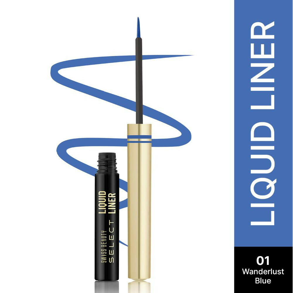 Swiss Beauty Select Here To Stay Liquid Liner, 1-Wanderlust Blue | Grocsy