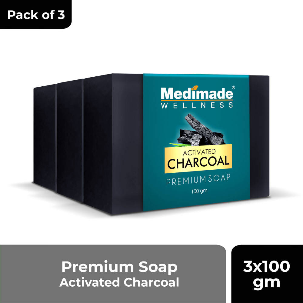 Medimade Wellness Activated Charcoal Premium Soap | Grocsy