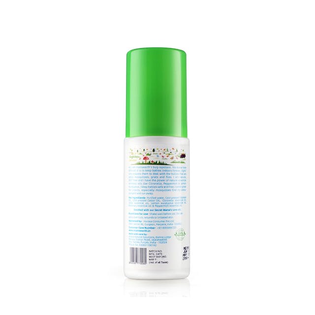 Mamaearth Natural Mosquito Repellent with Citronella & Lemongrass Oil | Grocsy