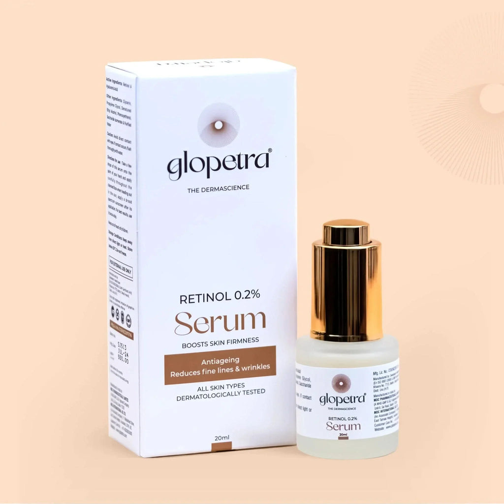 Glopetra Retinol 0.2% - Anti Ageing Serum For Face | Grocsy