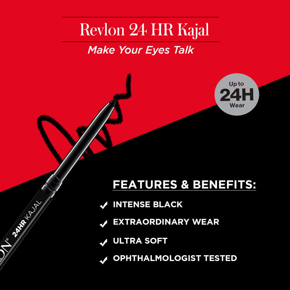 Revlon 24 Hr Kajal - Intense Black | Grocsy