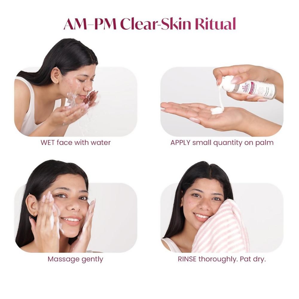 Alite Anti Acne 5-in-1 Foaming Face Wash with 4% Glycolic Acid & 1% Salicylic Acid | Grocsy