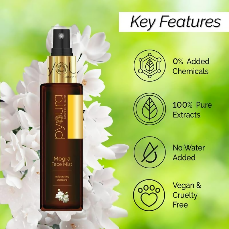 Pyoura Pure Jasmine Mogra Face Toner Mist | Grocsy