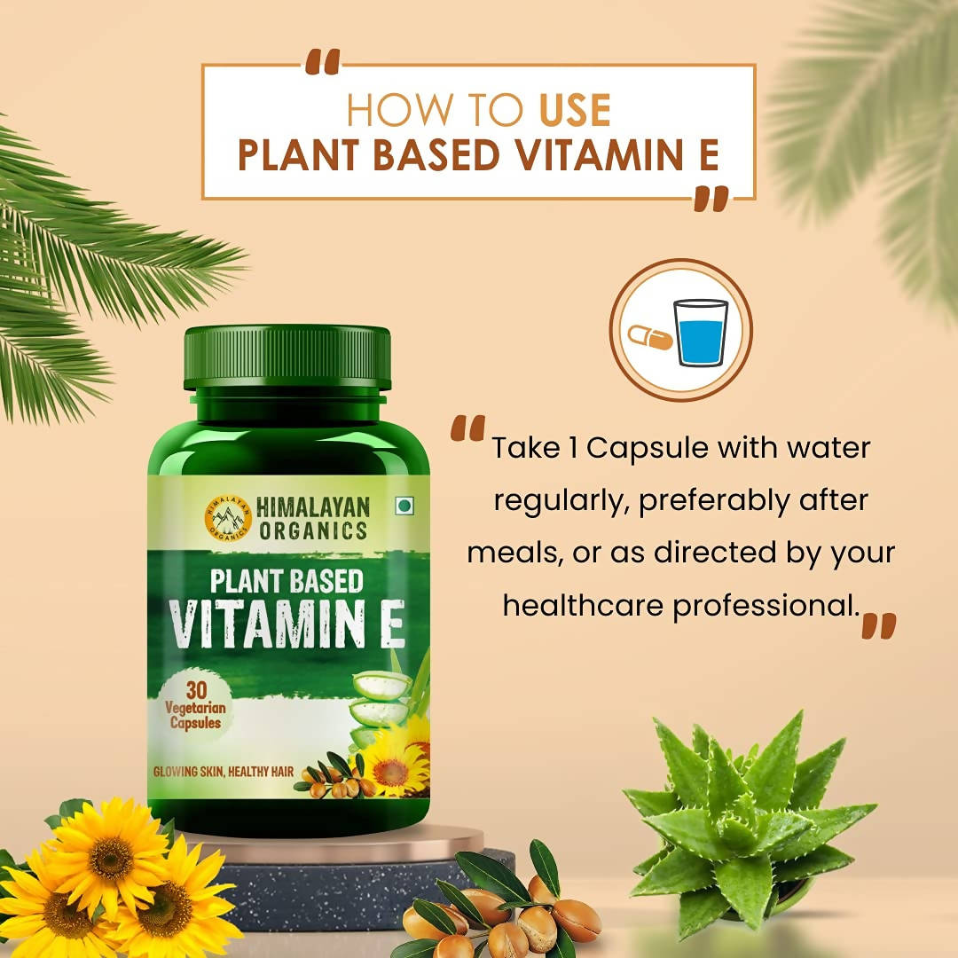 Himalayan Organics Plant-Based Vitamin E Capsules | Grocsy