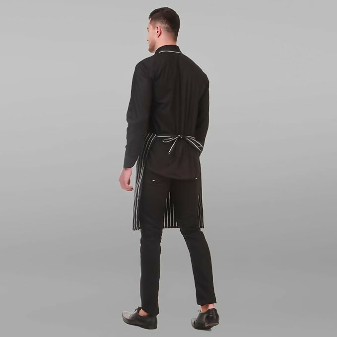 Kodenipr Club Kitchen Chef Apron For Men & Women-Chalk-Stripe | Grocsy
