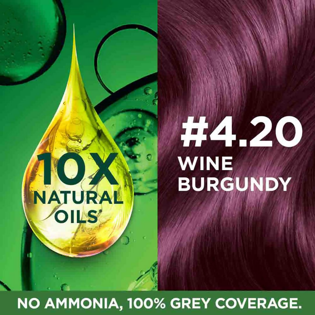 Garnier Color Naturals Creme Riche Hair Color - Shade 4.20 Wine Burgundy | Grocsy