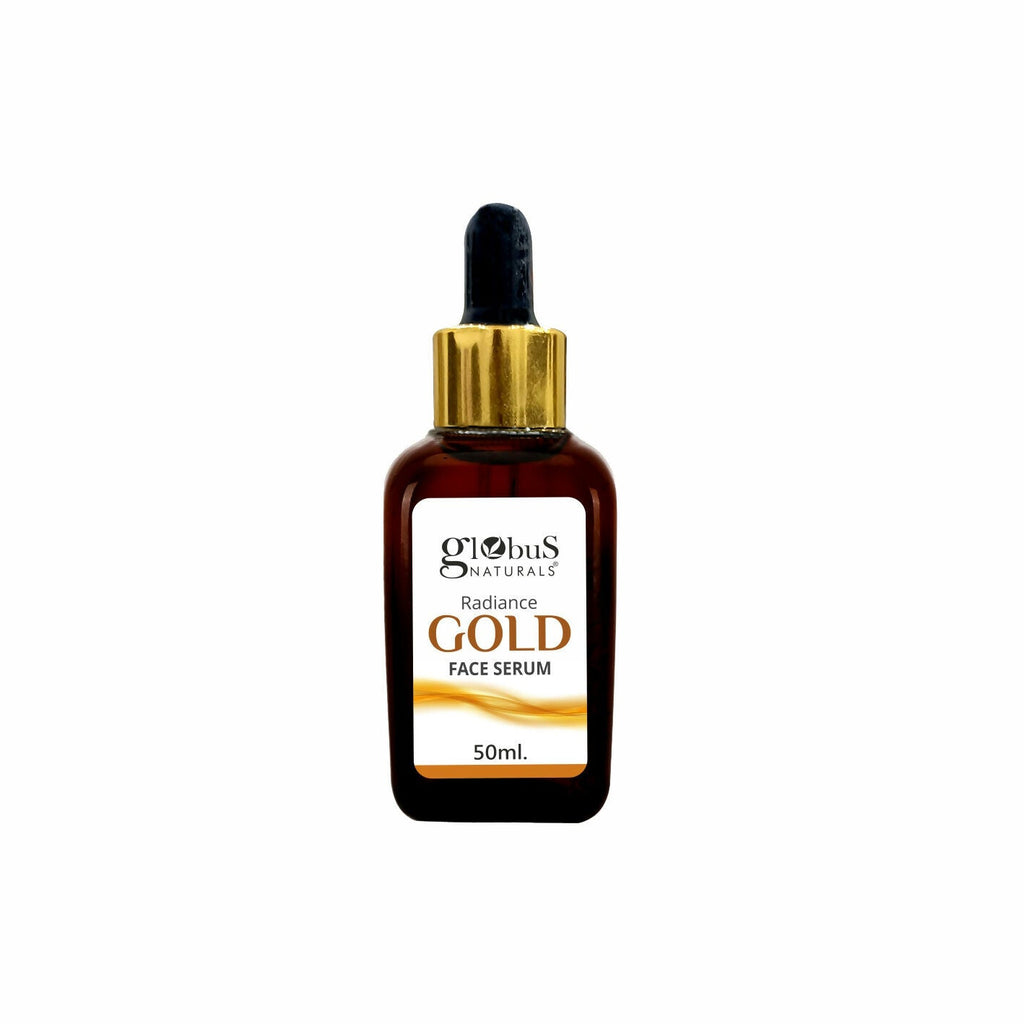 Globus Naturals Gold Radiance Anti Ageing & Brightening Face Serum, Suitable For All Skin Types | Grocsy