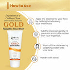 Globus Naturals Gold Radiance Anti Ageing & Brightening Face Wash | Grocsy