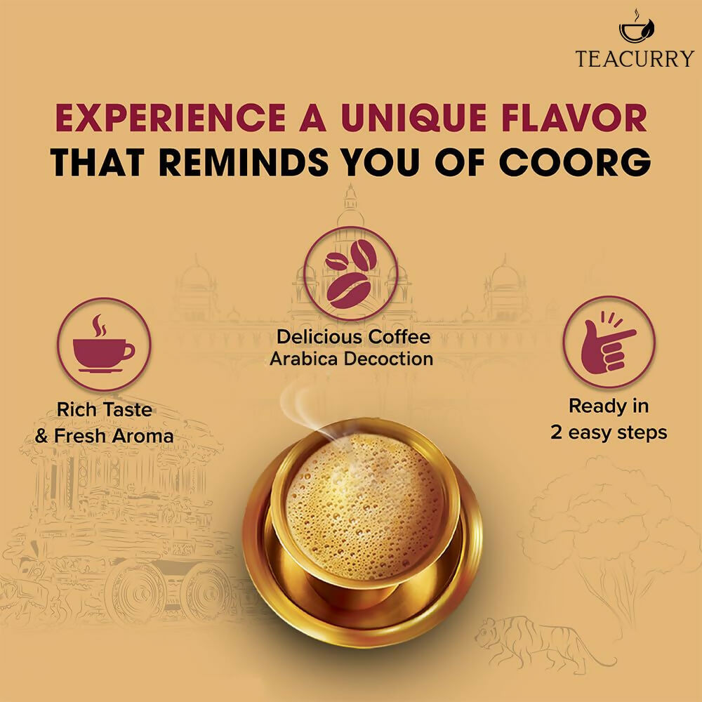 Teacurry South Indian Filter Coffee (100% Arabica Ground Coffee) for Authentic South Indian Taste - Kaapi Coffee | Grocsy