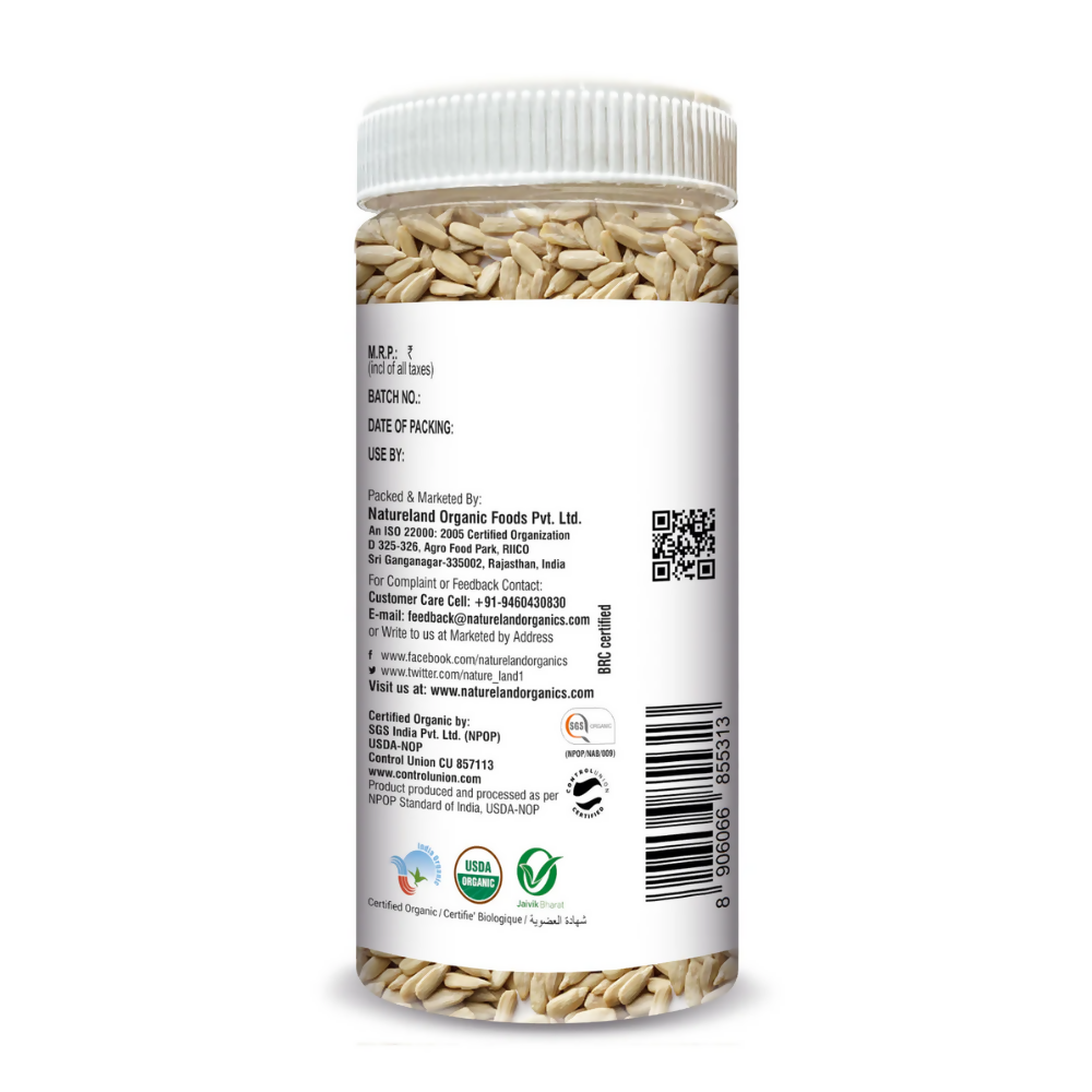 Nature Land Organics Edible Sunflower Seeds | Grocsy