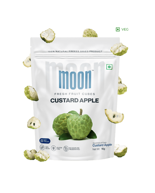 Moon Freeze Dried Custard Apple Cubes | Grocsy