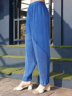 Blue Crush Plain Top with Matching Bottom - Eesha | Grocsy