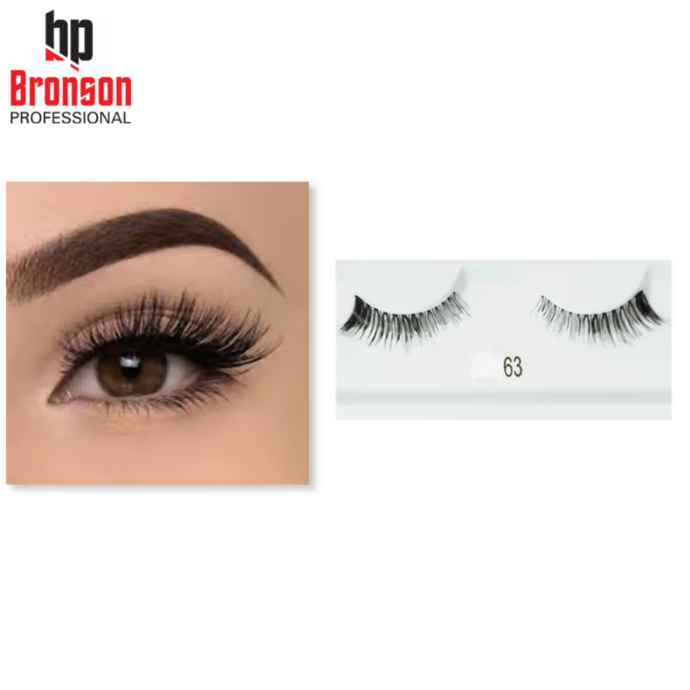 Bronson Professional Synthetic Hair and Lightweight Long Natural Look False Eyelashes - 63 | Grocsy
