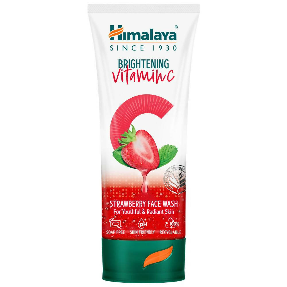 Himalaya Herbals Brightening Vitamin C Strawberry Face Wash | Grocsy